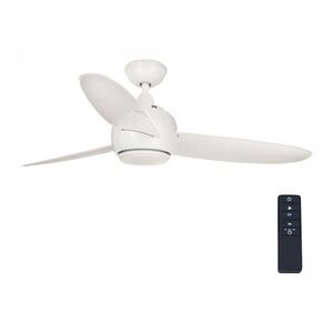 Home Decorators Hedley Ceiling Fan Unisex 54in White LED Light Remote Control